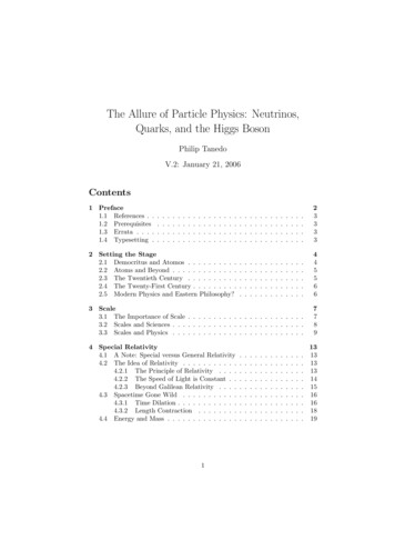 The Allure Of Particle Physics: Neutrinos, Quarks, And The Higgs Boson