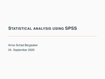 Statistical Analysis Using SPSS - Forsiden