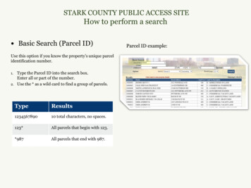 STARK COUNTY PUBLIC ACCESS SITE How To Perform A Search