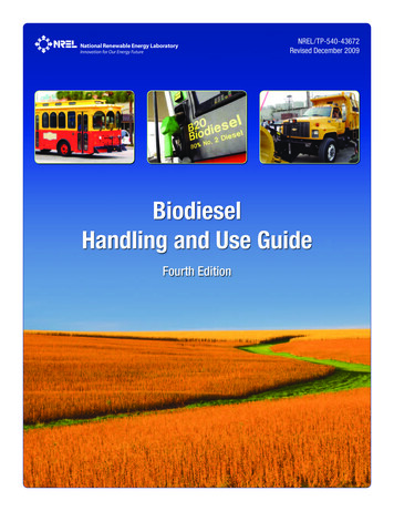 Biodiesel Handling And Use Guide - USDA