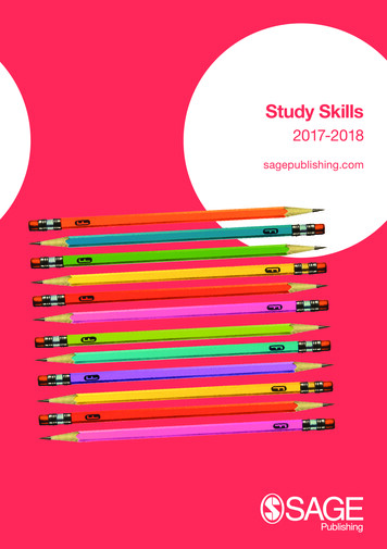 Study Skills - SAGE Publications Ltd