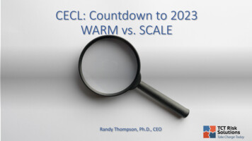 CECL: Countdown To 2023 WARM Vs. SCALE