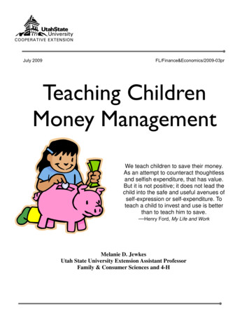 Teaching Children Money Management - Utah State University