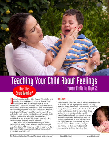 Teaching Your Child About Feelings - University Of South Florida
