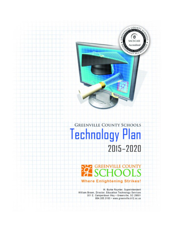 2015-2020 GCS Tech Plan - Greenville County School District