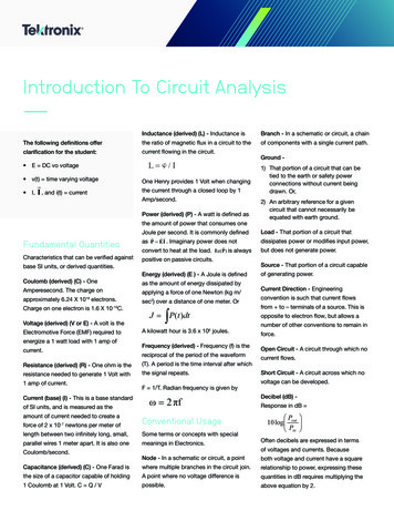 Introduction To Circuit Analysis - Tektronix