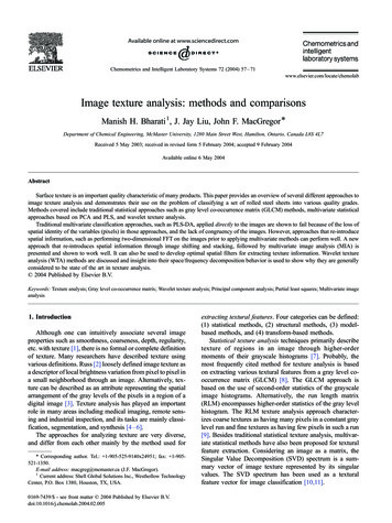 Image Texture Analysis: Methods And Comparisons - Rutgers University