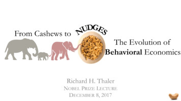 From Cashews To The Evolution Of - Nobel Prize