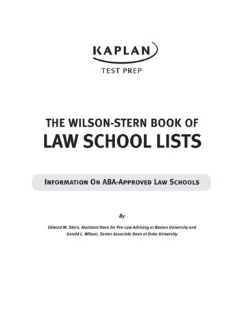 Book Of Law School Lists 2019-2020 Unlocked - Boston University
