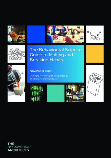 The Behavioural Science Guide To Making And Breaking Habits
