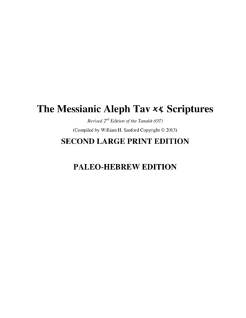 The Messianic Aleph Tav Scriptures