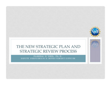 The New Strategic Plan And Strategic Review Process - NSF