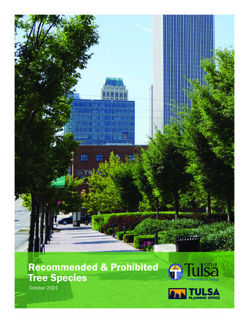 Tulsa Recommended & Prohibited Tree & Plant Species