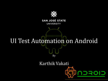 UI Test Automation On Android - Horstmann