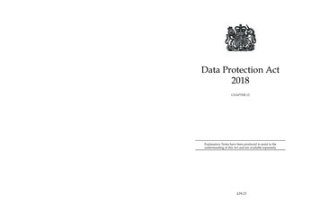 Data Protection Act 2018 - Legislation.gov.uk