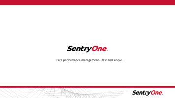 Data Performance Management Fast And Simple. - SentryOne