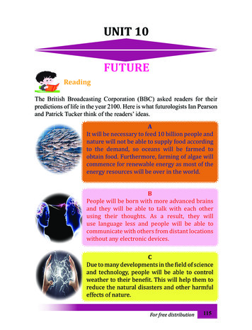 UNIT 10 FUTURE - Edupub.gov.lk