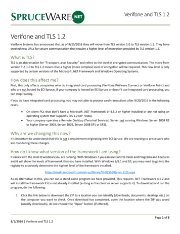 Verifone And TLS 1 - ECI Software Solutions