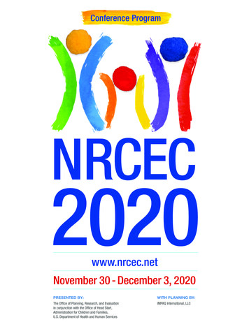  Nrcec November 30 - December 3, 2020
