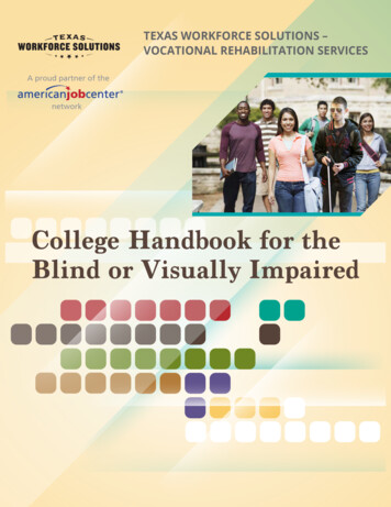 College Handbook For The Blind Or Visually Impaired