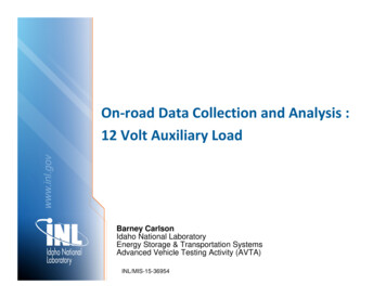 On Road Data Collection And Analysis 12 Volt Load