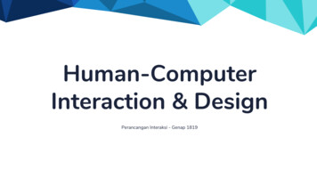 Human-Computer Interaction & Design - Rahmat Fauzi