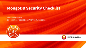 MongoDB Security Checklist