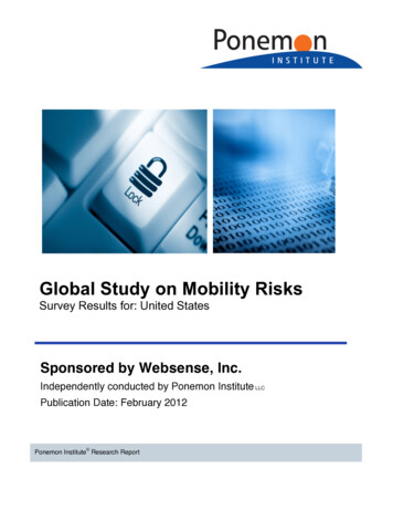 Global Study On Mobility Risks - Ponemon Institute