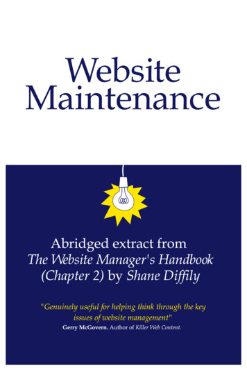 The Website Manager's Handbook - Diffily