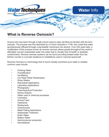What Is Reverse Osmosis - Water Techniques
