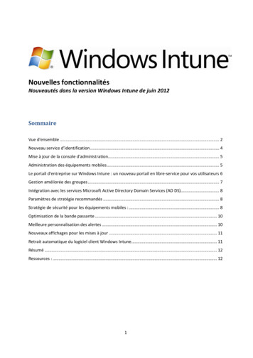 What's New In The Windows Intune June 2012 Release FR