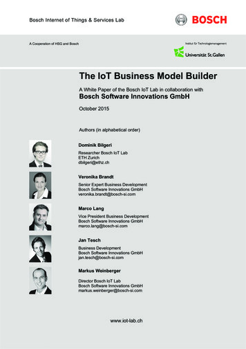 The IoT Business Model Builder