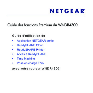 Guide Des Fonctions Premium Du WNDR4300 - Netgear
