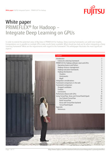 White Paper PRIMEFLEX For Hadoop Integrate Deep Learning On GPUs
