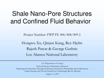 Shale Nano-Pore Structures And Confined Fluid Behavior