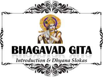 Introduction & Dhyana Slokas - Vedanta Students