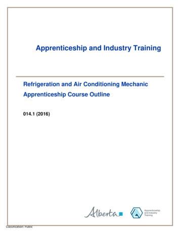 Refrigeration And Air Conditioning Mechanic Apprenticeship . - Alberta