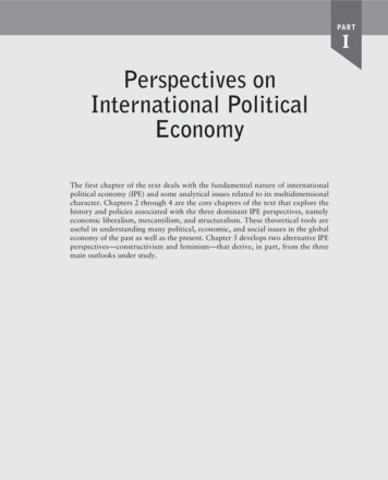 Perspectives On International Political Economy - Pearson