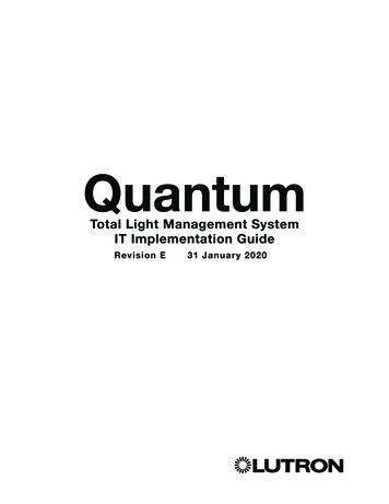 Quantum Total Light Management IT Implementation GUIDE (040423)