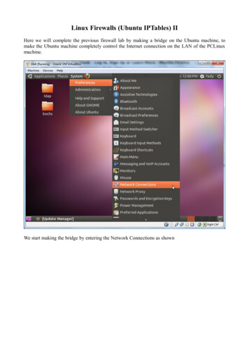 Linux Firewalls (Ubuntu IPTables) II