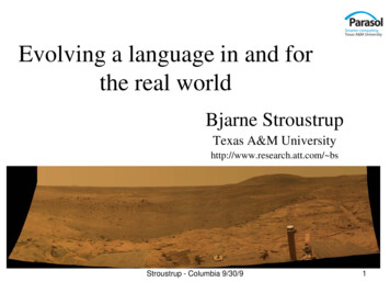 Bjarne Stroustrup - Cs.columbia.edu