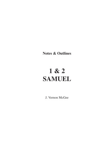1 & 2 SAMUEL - Thru The Bible