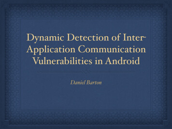 Dynamic Detection Of Inter Application Communication Vulnerabilities In .