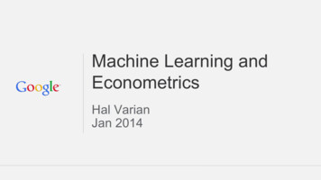 Econometrics Machine Learning And - Stanford University