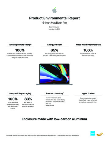 Product Environmental Report - Apple
