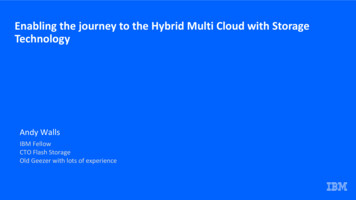 Enabling The Journey To The Hybrid Multi Cloud With Storage Technology