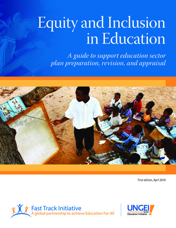 Equity And Inclusion In Education - Global Partnership For Education