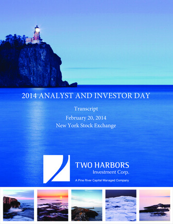 2014 ANALYST AND INVESTOR DAY - Snl 