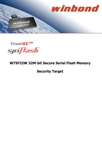 W75F32W 32M-bit Secure Serial Flash Memory Security Target