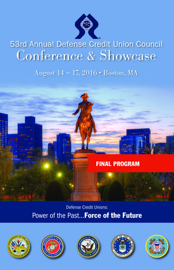53rd Annual Defense Credit Union Council Conference & Showcase